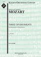 Divertimenti K. 136-138 Orchestra sheet music cover
